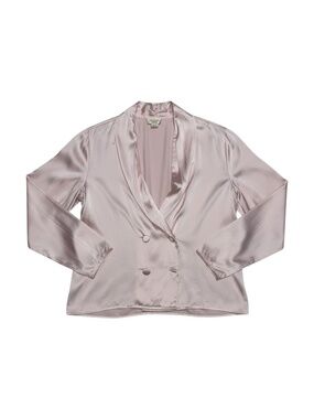 Victoria’s Secret Vintage Silk Blouse Women’s‎ Size Large Blush Pink Gold Label